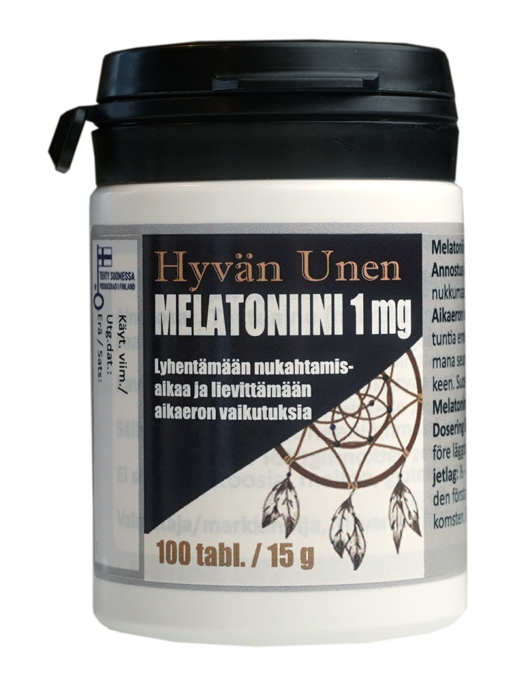 HYVÄN Unen Melatoniini 1 mg tabletti 100 tablettia
