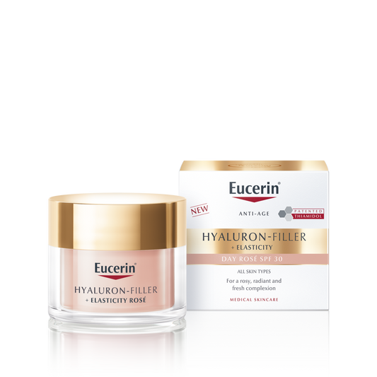 EUCERIN Hyaluron-Filler + Elasticity Rose Day SPF30 päivävoide ikääntyvälle iholle 50 ml