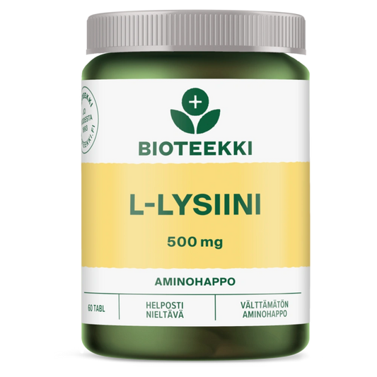 BIOTEEKKI L-Lysiini tabletti 60 tablettia