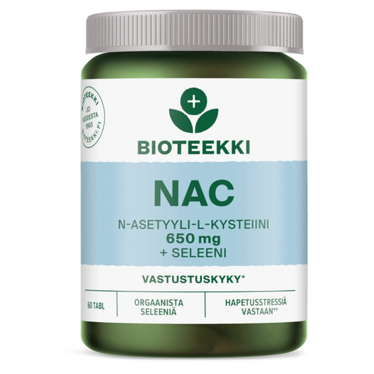 BIOTEEKKI NAC + Seleeni tabletti 60 tablettia