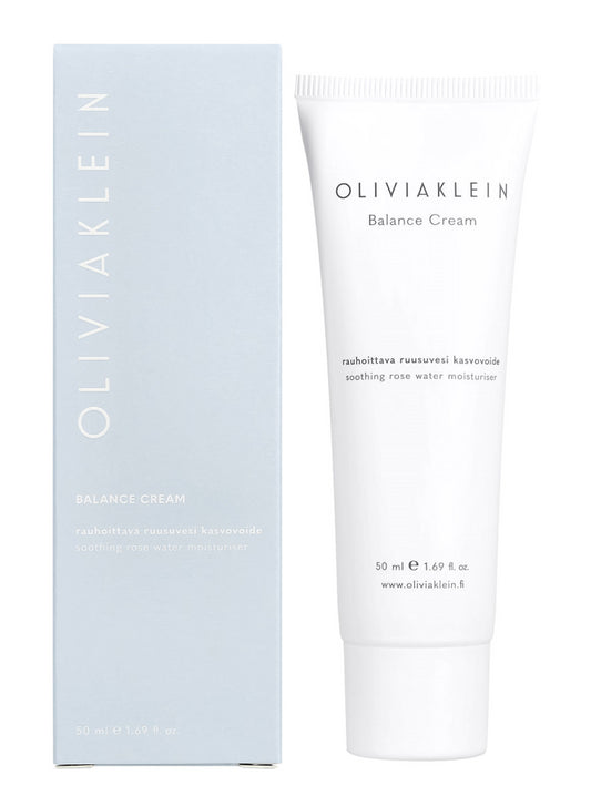 OLIVIA Klein Balance Cream rauhoittava ruusuvesi kosteusvoide 50 ml