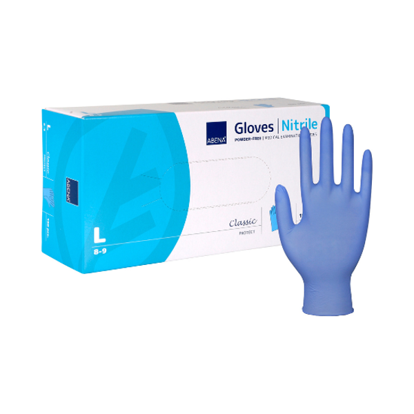 ABENA Nitriilikäsine sininen, koko L 100 kpl