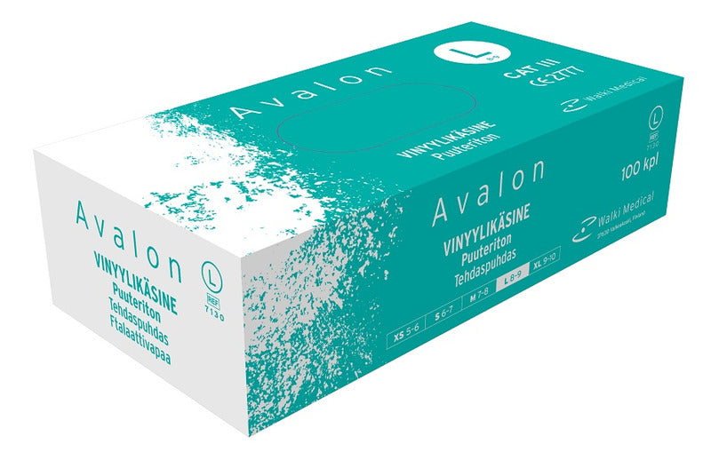 AVALON Vinyylikäsine, koko L 100 kpl