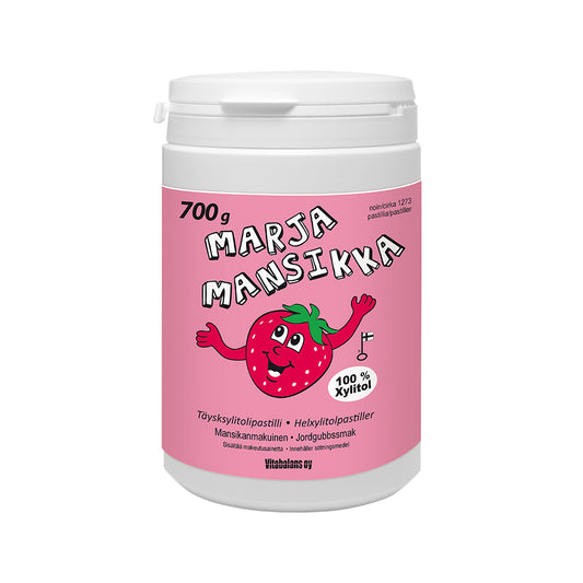 MARJA MANSIKKA Täysksylitolipastilli iso pakkaus 700 g