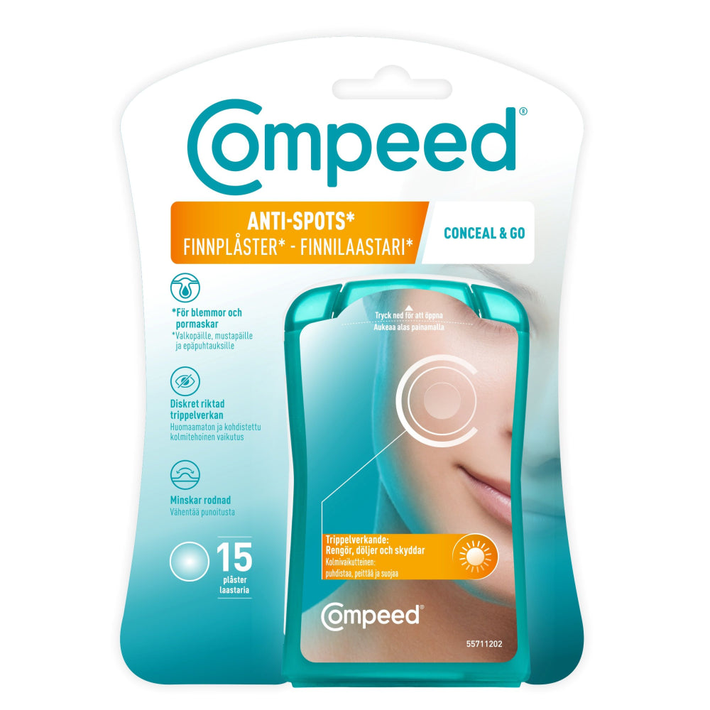 COMPEED Anti-Spots Conceal & Go finnilaastari 15 kpl