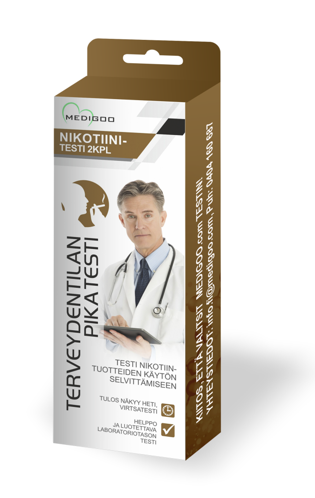 MEDIGOO Nikotiinitesti 2 kpl