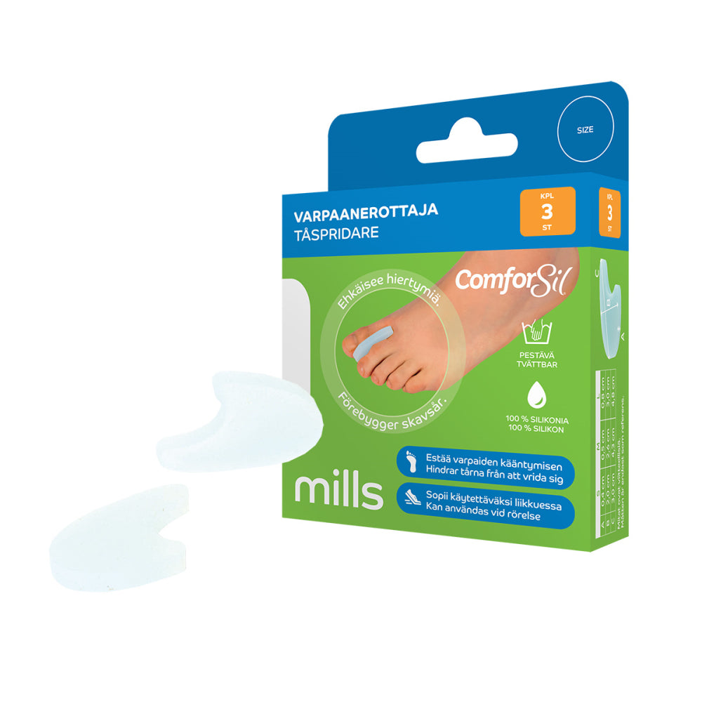 COMFORSIL Varpaanerottaja, M 3 kpl