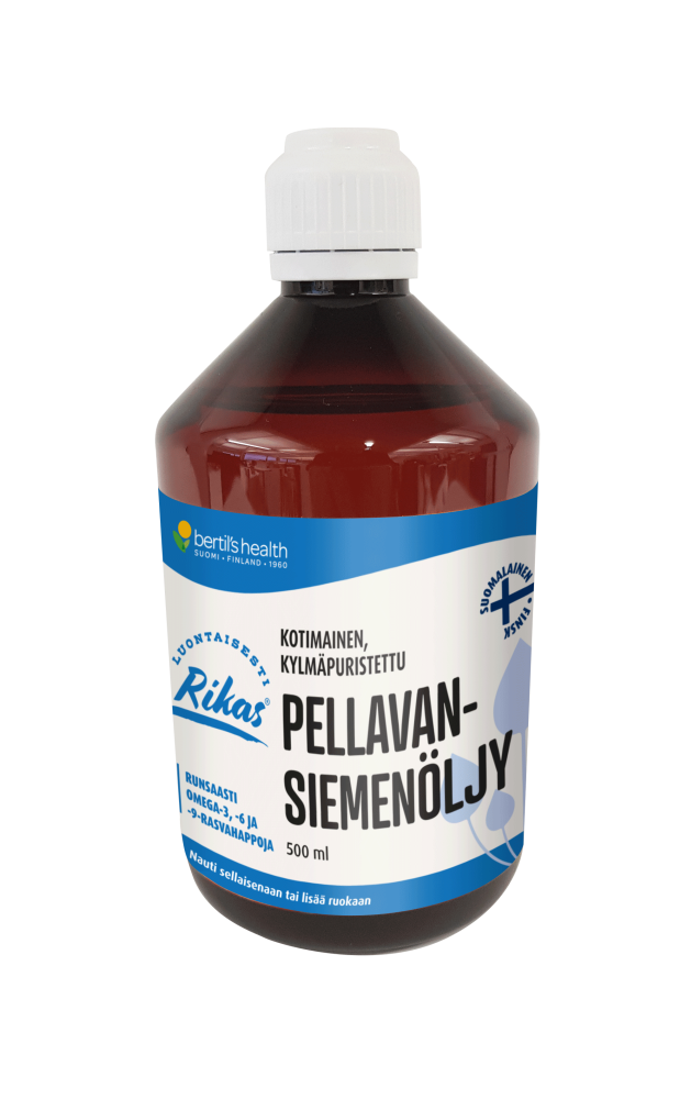 RIKAS Pellavansiemenöljy 500 ml