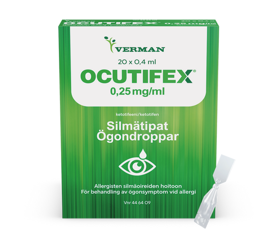 OCUTIFEX 0,25 mg/ml silmätipat, liuos, kerta-annospakkaus 20 kpl