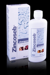 ZINCOSEB SHAMPOO HILSEILEVÄN JA KUTIAVAN IHON HOITOON KOIRILLE JA KISSOILLE 250 ML