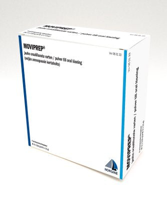 MOVIPREP 0,1 g/ml jauhe oraaliliuosta varten annospussi 1 x (2+2) pussia, Paranova