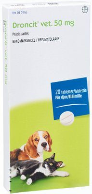 DRONCIT VET 50 mg tabletti, 20 tablettia