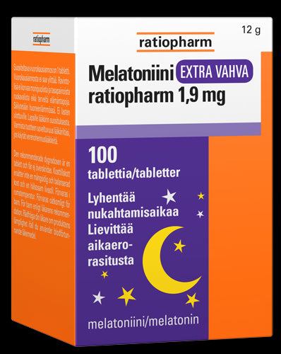 MELATONIINI EXTRA VAHVA RATIOPHARM 100 TABLETTIA