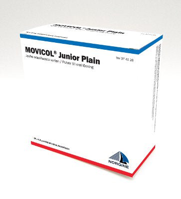 MOVICOL JUNIOR PLAIN jauhe oraaliliuosta varten, annospussi 30 kappaletta, Paranova