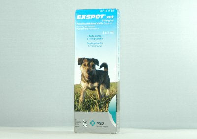 EXSPOT VET 715 mg/ml paikallisvaleluliuos koirille 1ml