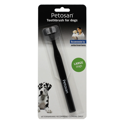 PETOSAN Kaksihaarainen hammasharja isoille koirille 1 kpl