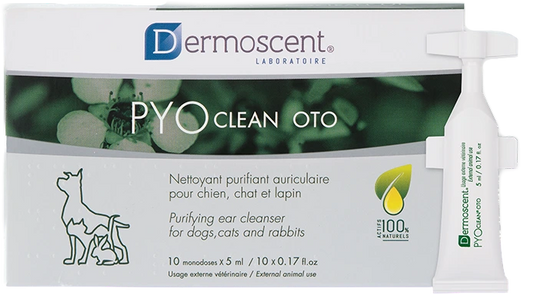 PYOCLEAN Oto korvahuuhde eläimille 10 x 5 ml ml
