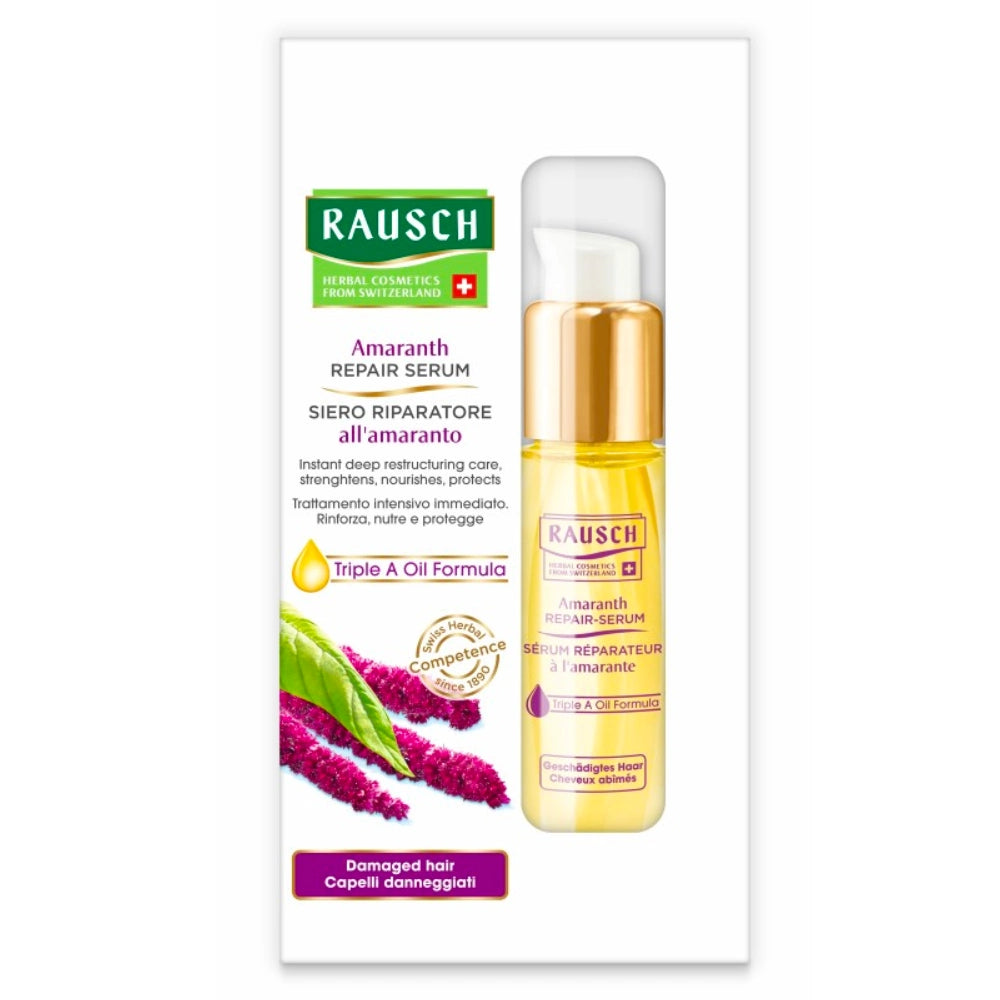 RAUSCH Amaranth Repair Serum hoitoöljy rasittuneille ja vaurioituneille hiuksille 30 ml