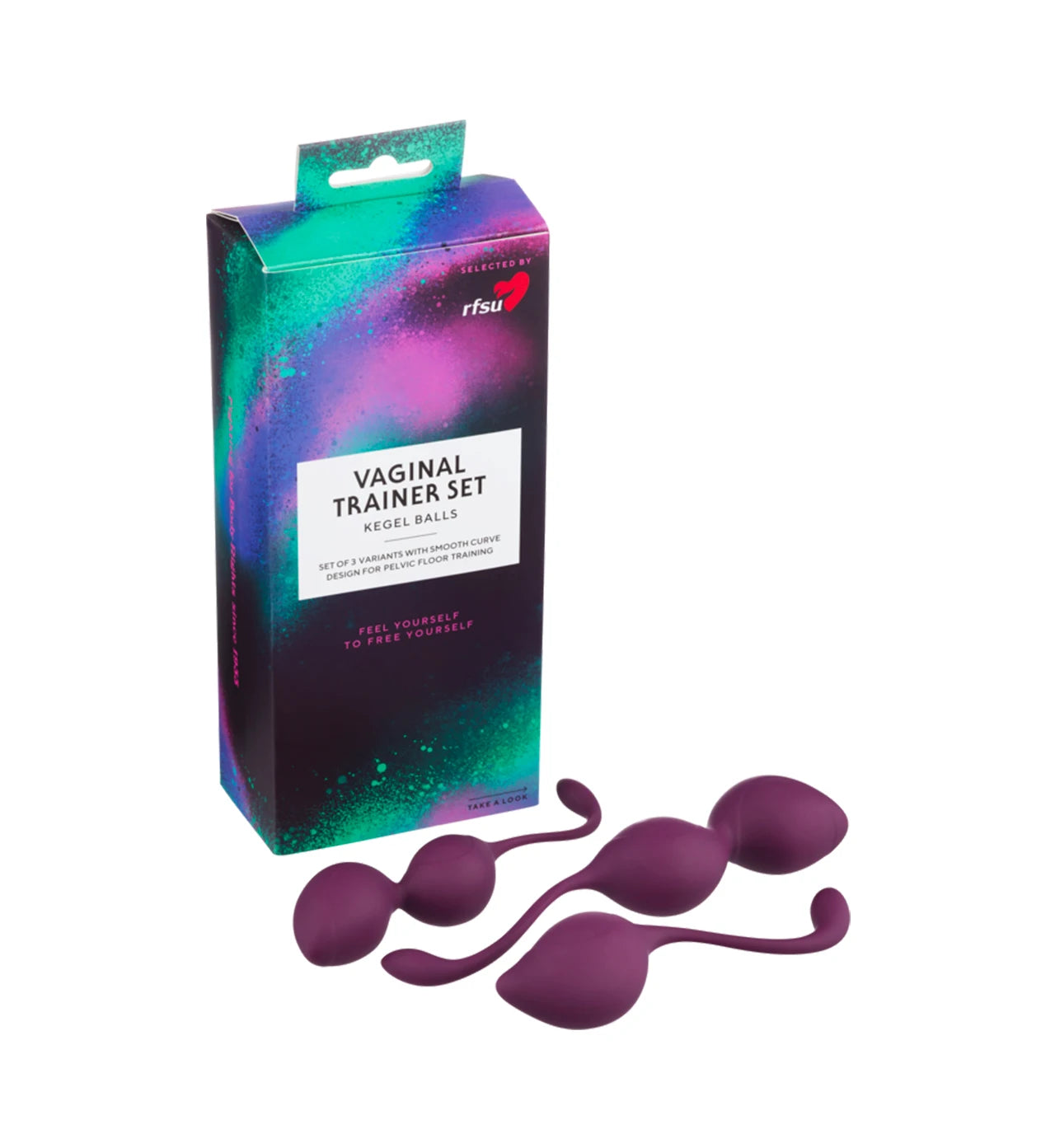 RFSU Vaginal trainer set geishakuulat lantionpohjalihasten vahvistamiseen 3 kpl