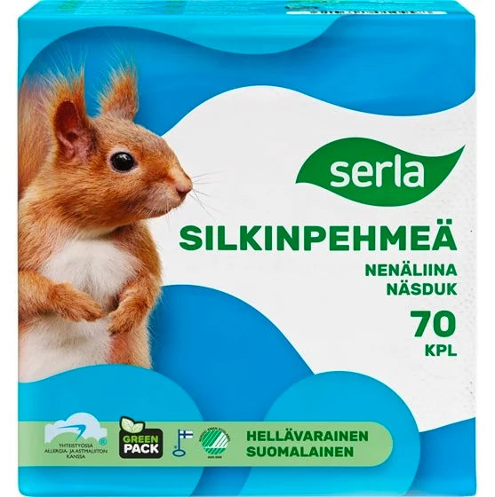 SERLA Silkinpehmeä nenäliina 70 kpl