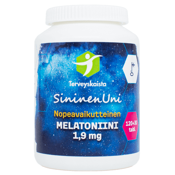 TERVEYSKAISTAN Sininen Uni melatoniini 1,9 mg nopeavaikutteinen tabletti 150 tabl