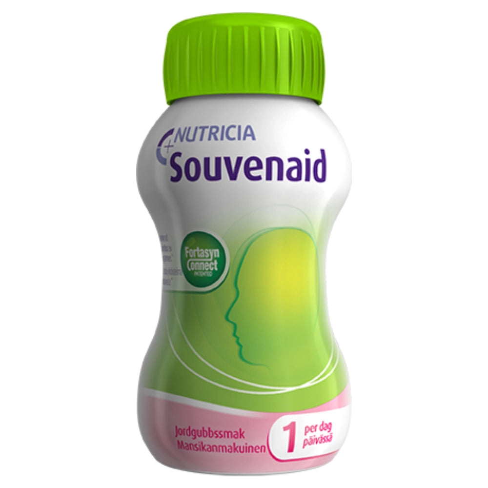 SOUVENAID mansikka 4x125 ml ravintovalmiste 4x125 ml