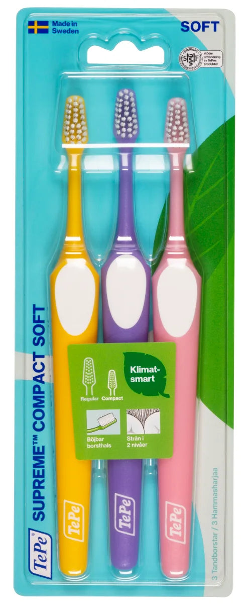 TEPE Good supreme compact soft hammasharja 3 kpl
