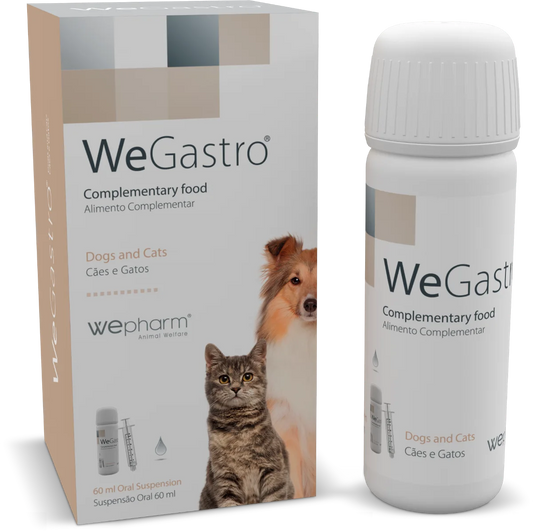 WEGASTRO Oraalisuspensio täydennysrehu koirille ja kissoille 60 ml