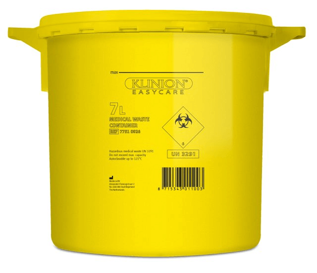 KLINION Easy care riskijätesäiliö 7 l pistäville jätteille 1 kpl