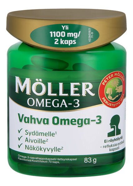 MÖLLER Vahva Omega-3 kalaöljykapseli 70 kaps
