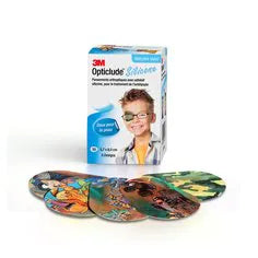 3M OPTICLUDE Silicone maxi silmälappu peittohoitoon lajitelma pojille 50 kpl