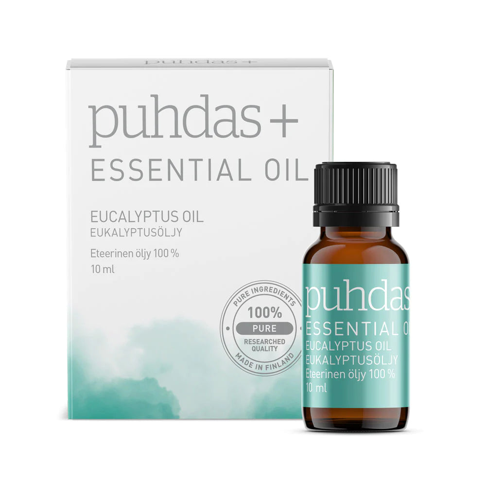 PUHDAS+ 100 % Essential oil eukalyptus eteerinen eukalyptusöljy 10 ml